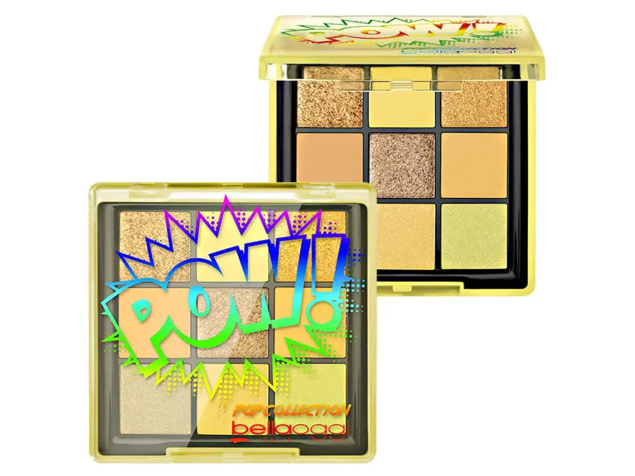 bellaoggi pop collection- Pow yellow eyeshadow palette