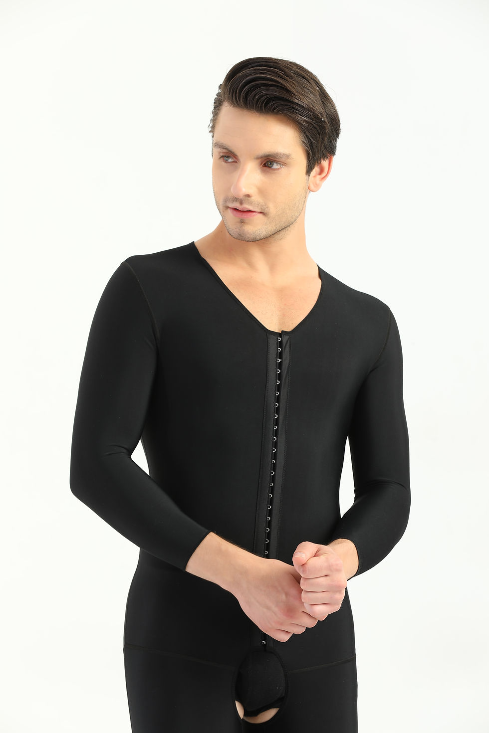 الصورة المصغرة: LP 340 Post - Surgical Compression Bodysuit / Male Thigh High