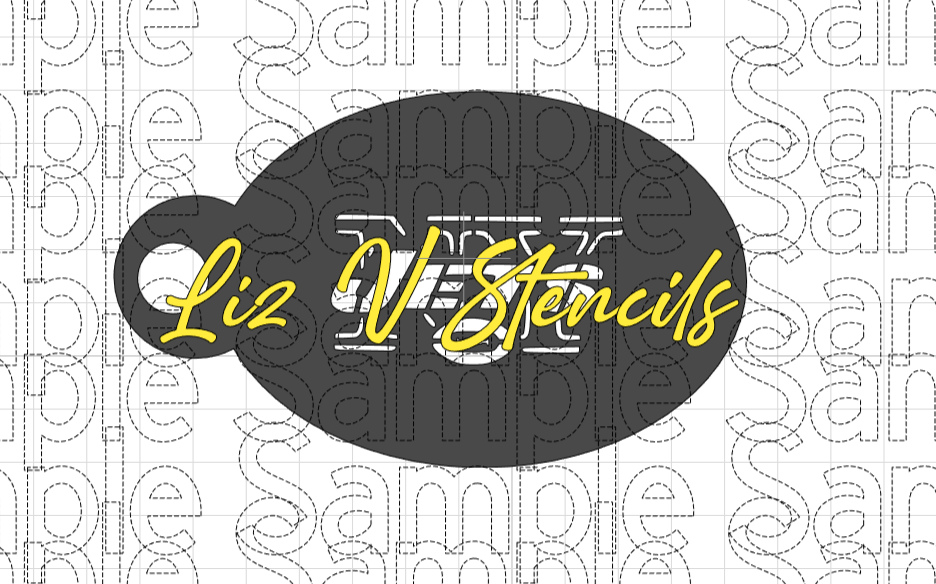 Jet Football Cheek Art Stencil