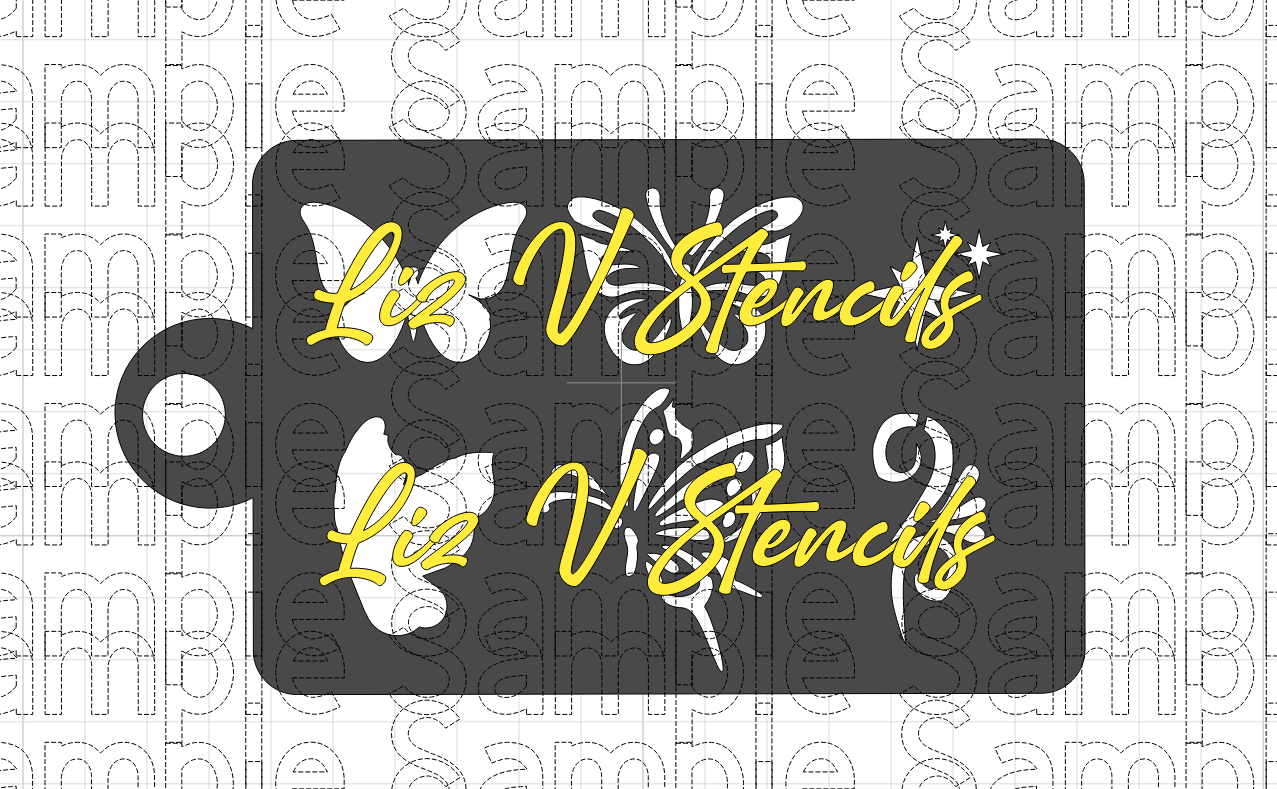 Butterfly Combo Stencil