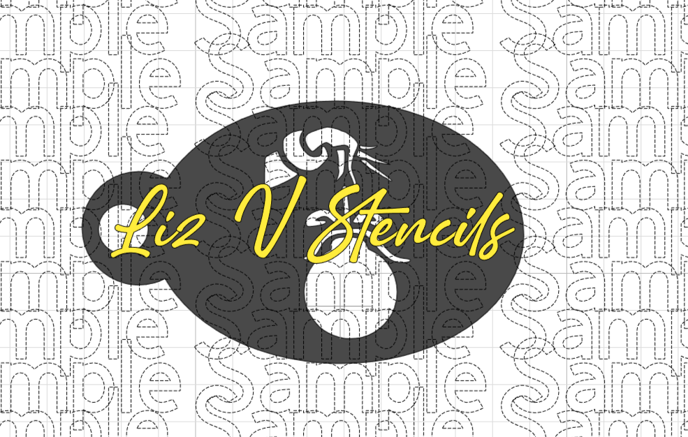 Christmas Villain hand ornament Cheek Art Stencil