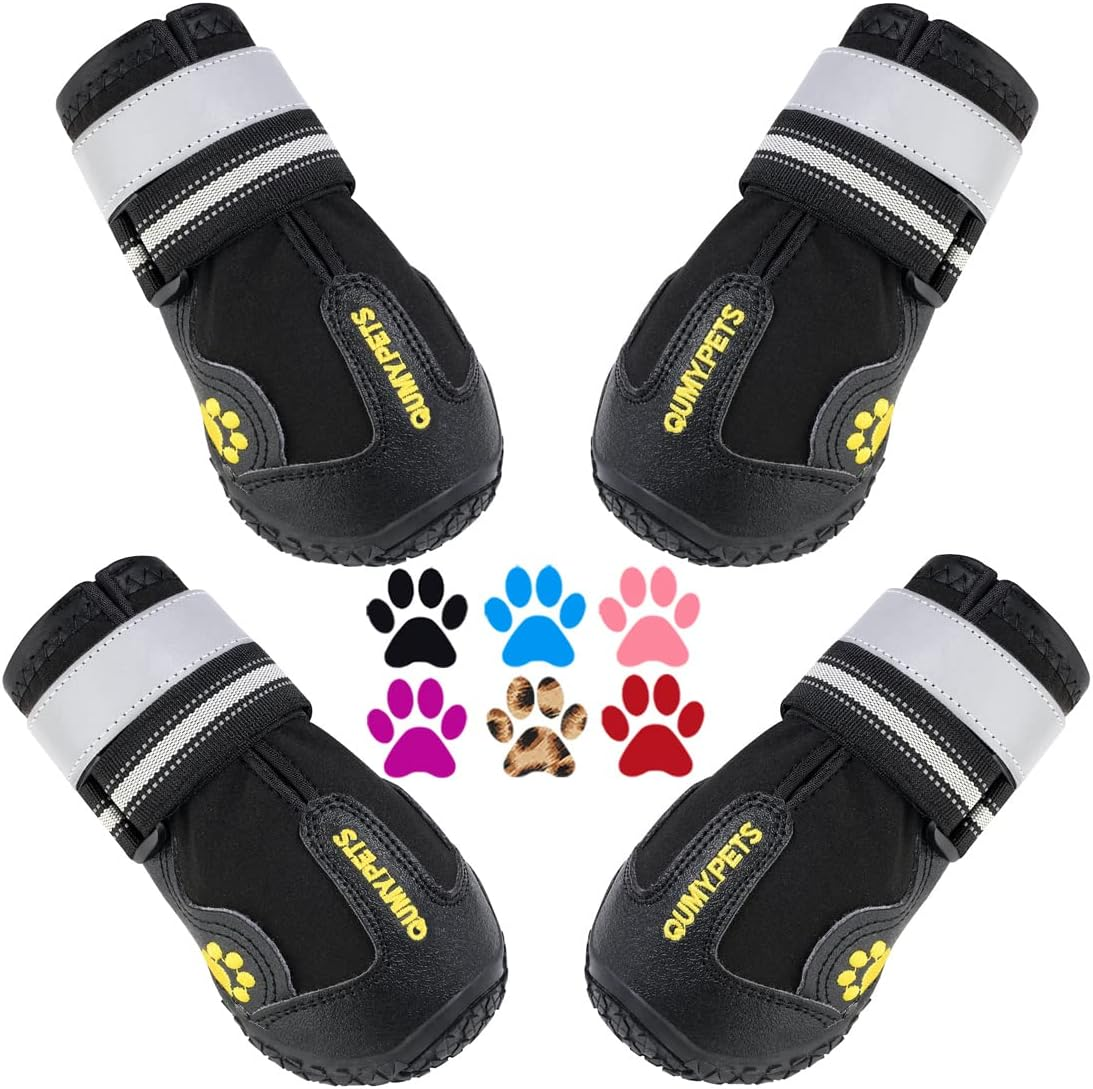 Dog Shoes for Large Dogs, Medium Dog Boots & Paw Protectors for Winter Snowy Day