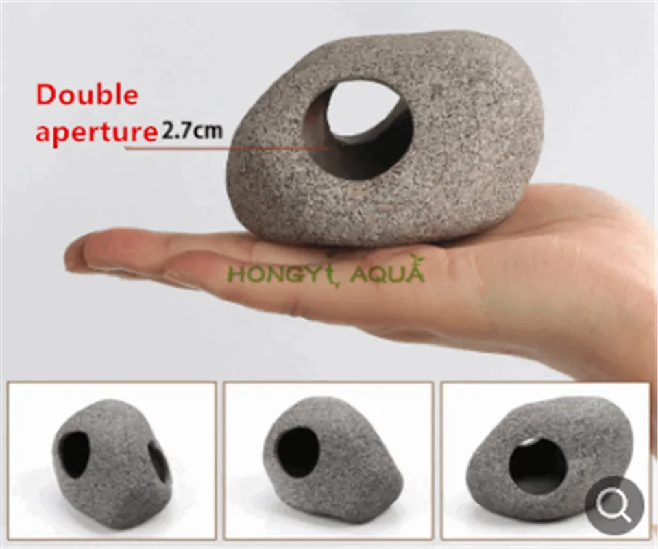 Thumbnail: Fish Tank Landscaping Clay Pot Shrimp Cixi Dodging Tank Breeding Fish Nest Shape