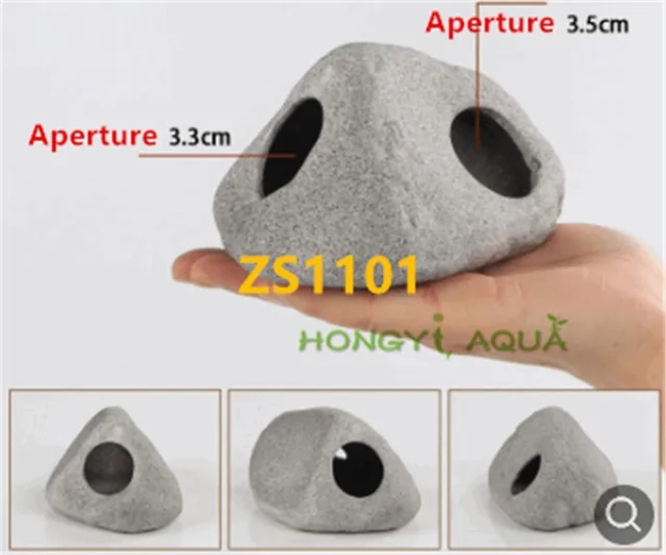 Thumbnail: Fish Tank Landscaping Clay Pot Shrimp Cixi Dodging Tank Breeding Fish Nest Shape