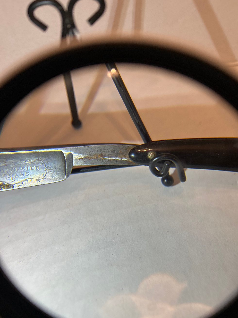 Thumbnail: Vintage JR Torrey straight edge razor with original case