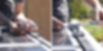 applying thread locker and tightening bolts in roof rack