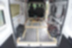 van floor fully lined with foil insulation