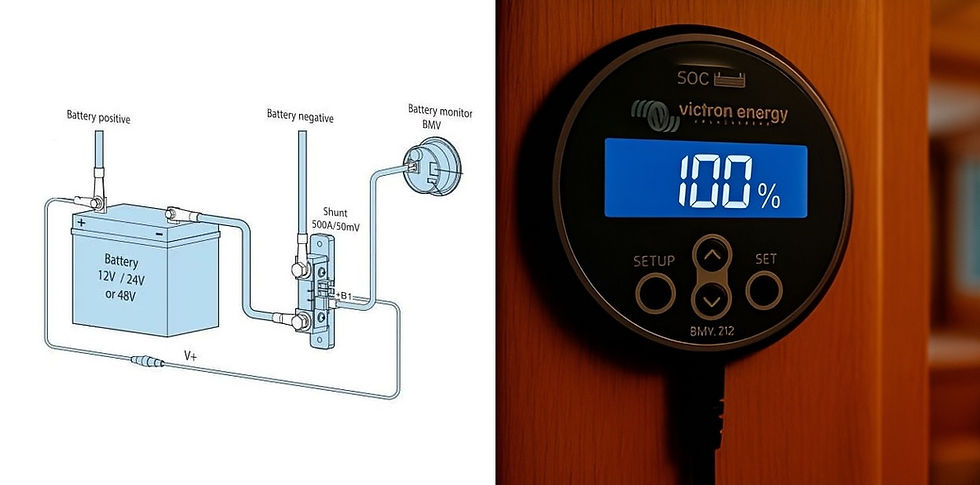victron bmv schematic and install