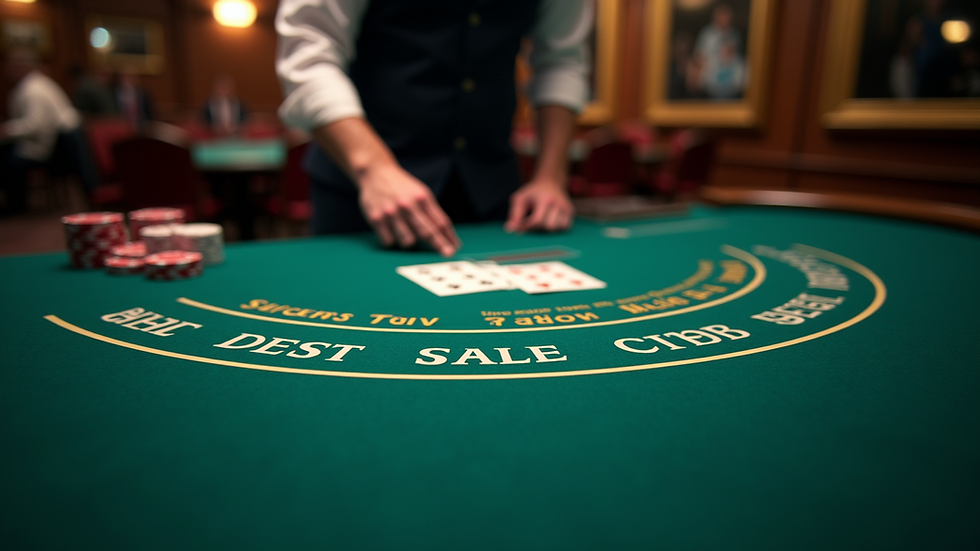 Eye-level view of a Blackjack strategy calculator interface