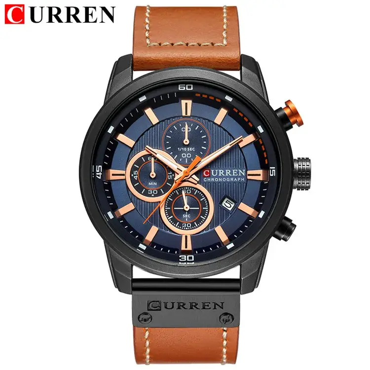 Thumbnail: CURREN Men's Quartz Stainless Steel Mechanical Watch