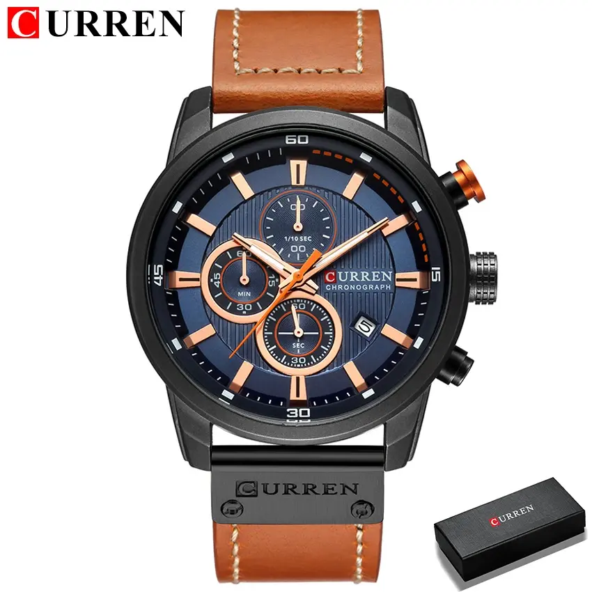 Miniatura: CURREN Fashion Date Quartz Men Watches Top Brand Luxury Male Clock