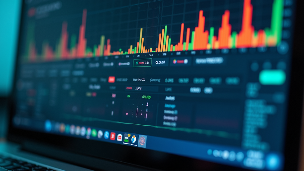 Close-up view of a computer screen showing AI-generated video timeline