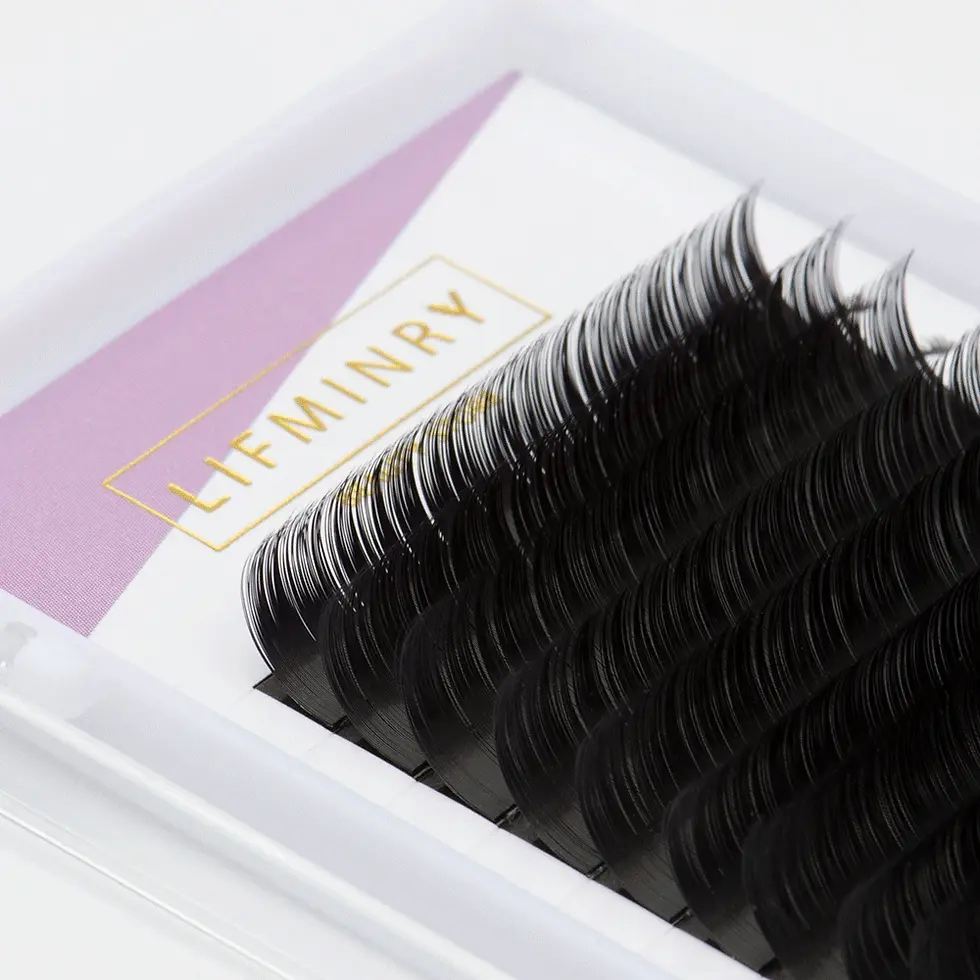 Thumbnail: Ermine Eyelashes - Professional Imitation (16 Lines Soft Extension)