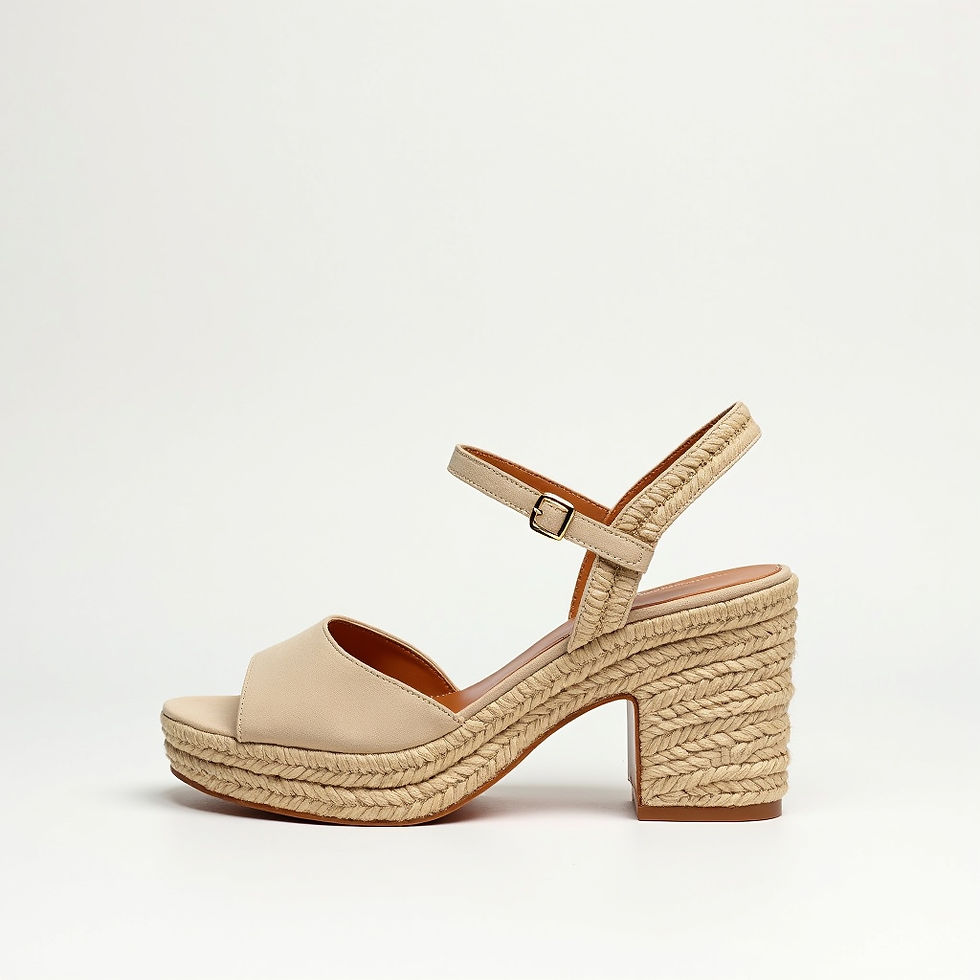 Heeled Espadrille Sandals