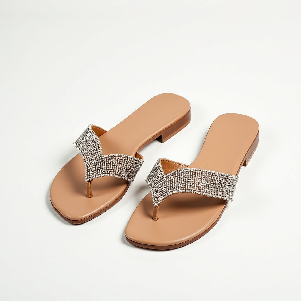 Embellished Flat Sandals