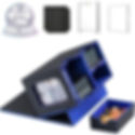 Wellmiller Commander Deck Box 200+ (Black&Blue)