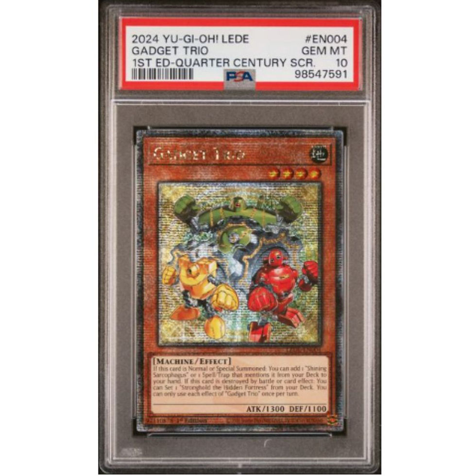 Yu-Gi-Oh! Gadget Trio Graded Card PSA 10