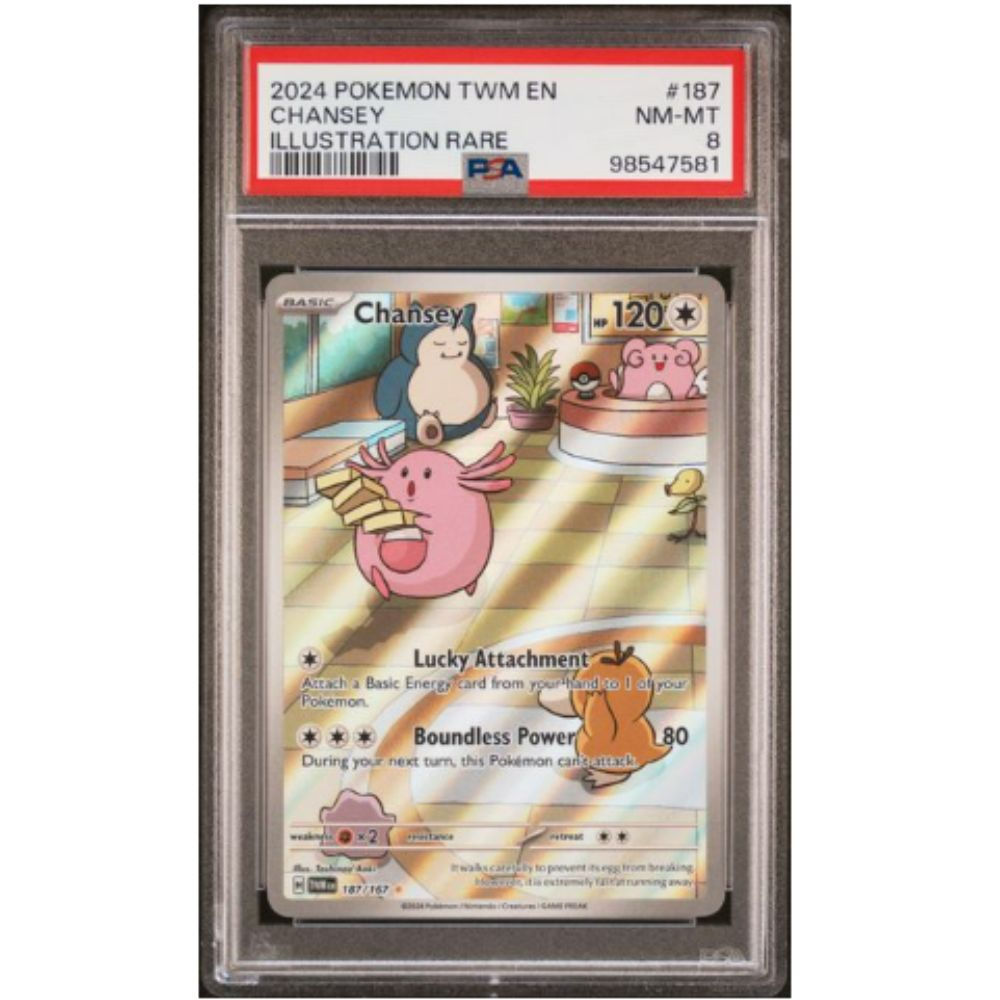 Pokemon Chansey Graded Card PSA 8