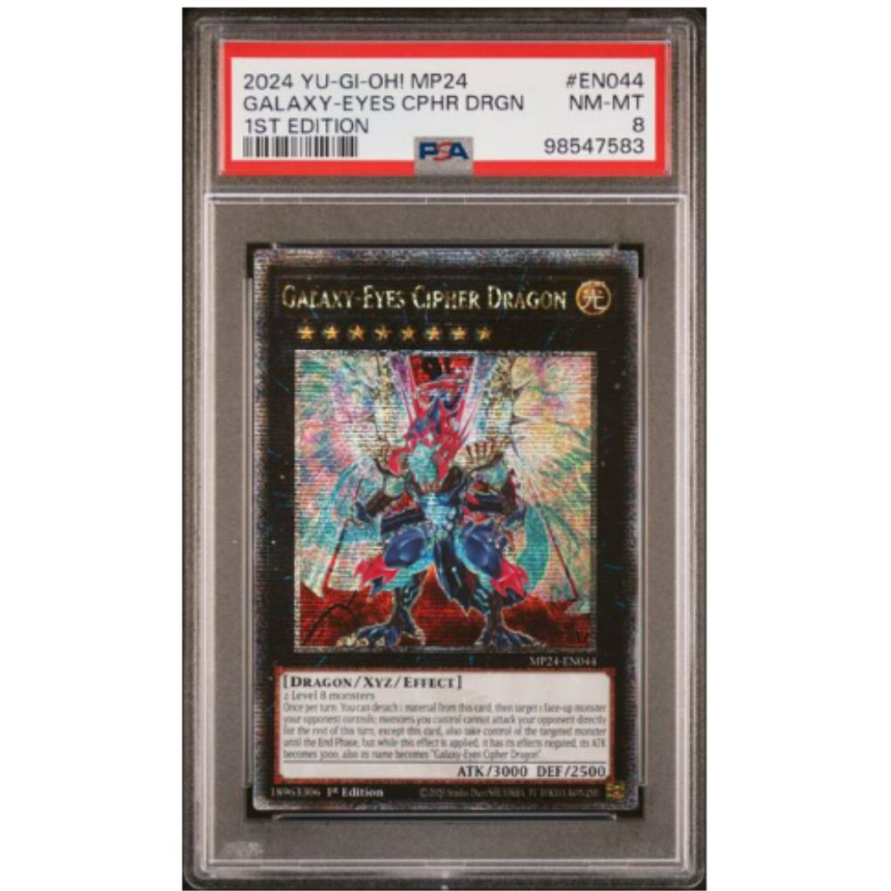 Yu-Gi-Oh! Galaxy-Eyes Cipher Dragon Graded Card PSA 8