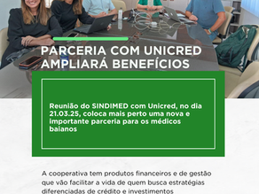 Parceria com Unicred deve somar mais benefícios aos médicos baianos