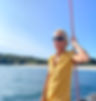 Marion Monnier, Sea People Mentor and Therapist, at anchorage in Belle ile, aboard her sailing boat
