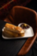 WARM MIXED OLIVES AND FOCACCIA