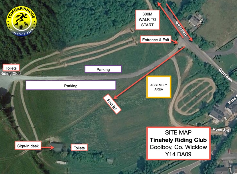 Tinahely Riding Club Site Map