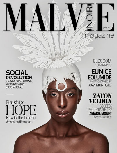 Blossom @MALVIEmag as part of their Malvie Noir Special Edition /Via @officialkavyar