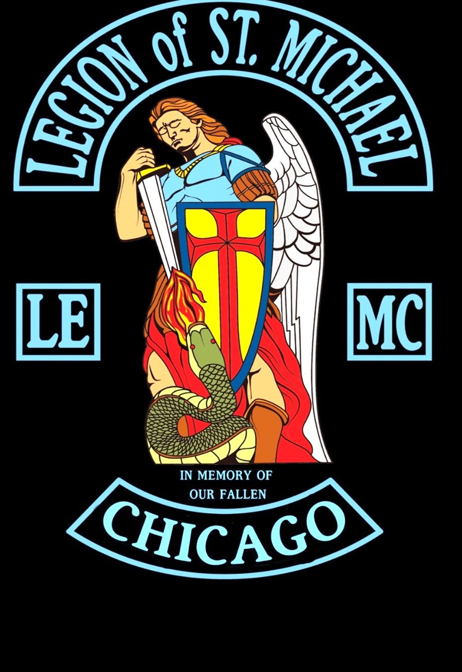 Thumbnail: "Legion of St. Michael design showcasing a powerful and faith-driven symbol."
