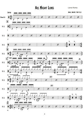 Lionel-Richie-All-Night-Long-Drum-Chart-Sheet-Music