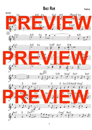 bali-run-fourplay-sheet-music-lead-sheet