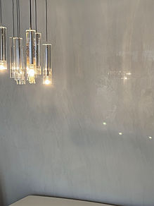 Bild von eine Spachteltechnik weiß, spiegelt