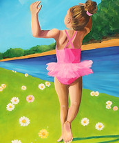 Baby Ballerina by San Diego Artist Helen Hawes