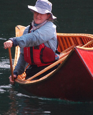 canoe lessons instructed by Becky 