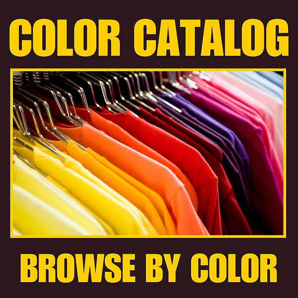 big variety of t-shirt colors