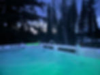 Swim spa at outdoor wedding venue near Missoula, Montana