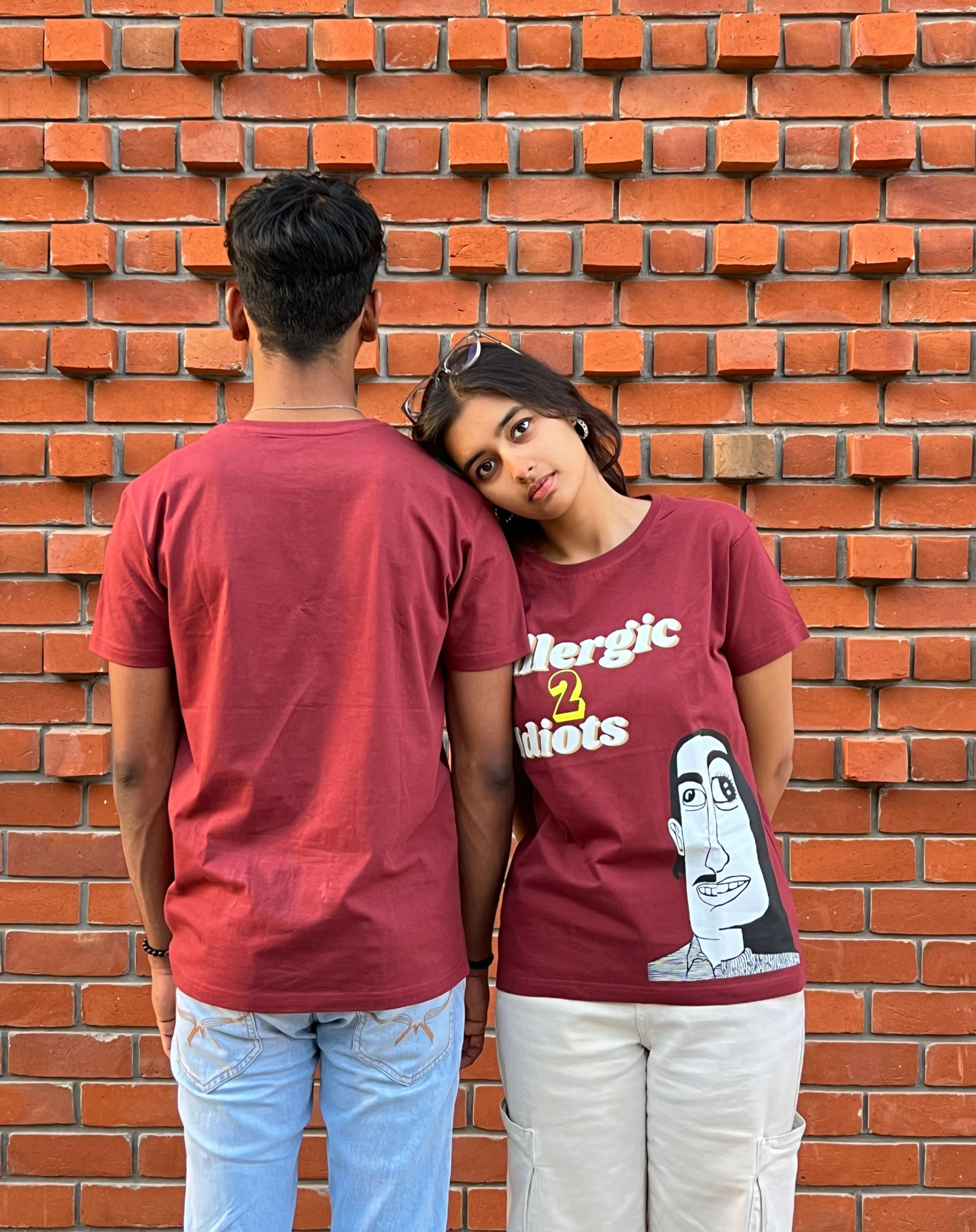 ALLERGIC 2 IDIOTS TEE