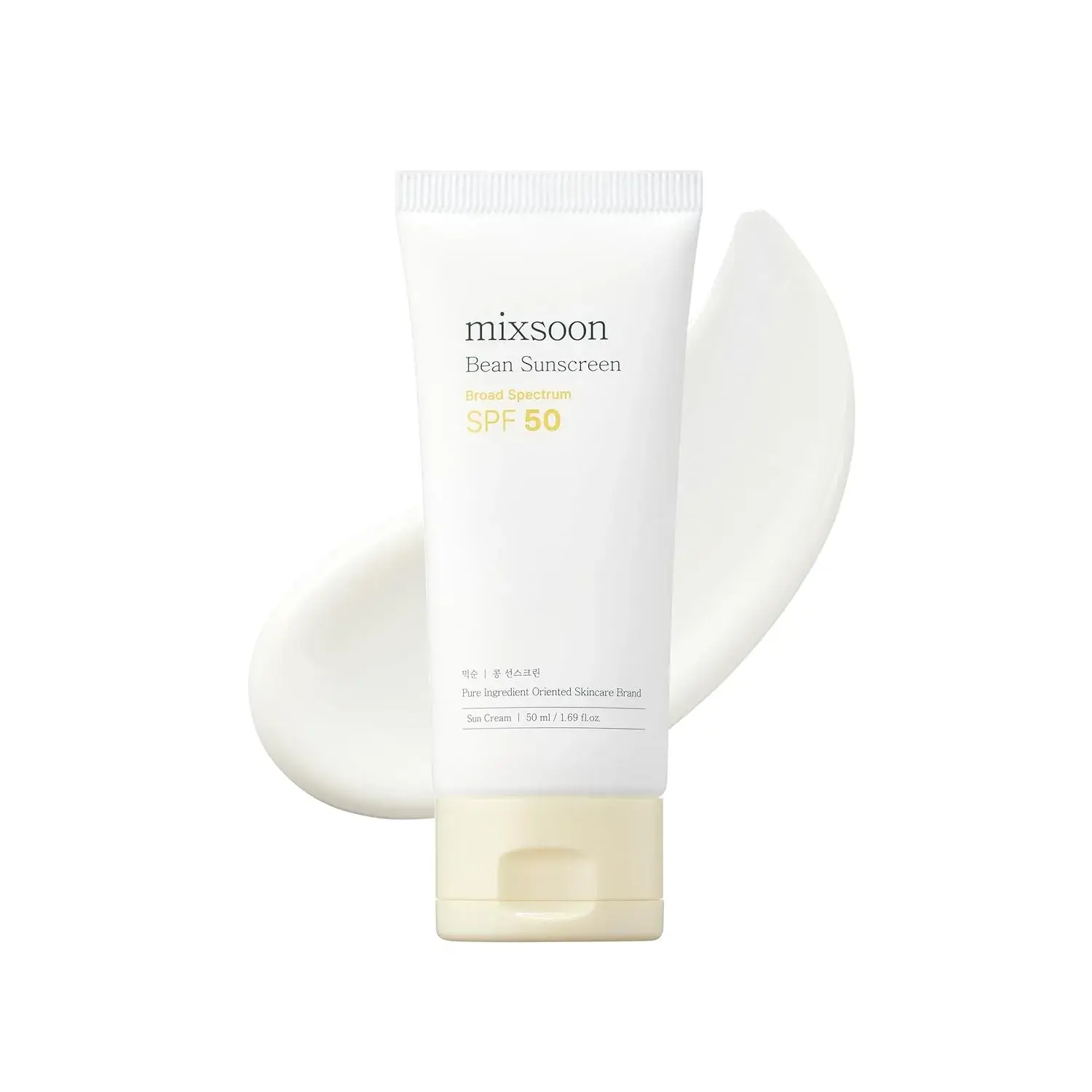 mixsoon Bean Sunscreen-Lightweight Airy Texture SPF 50 Korean Sunscreen for Face