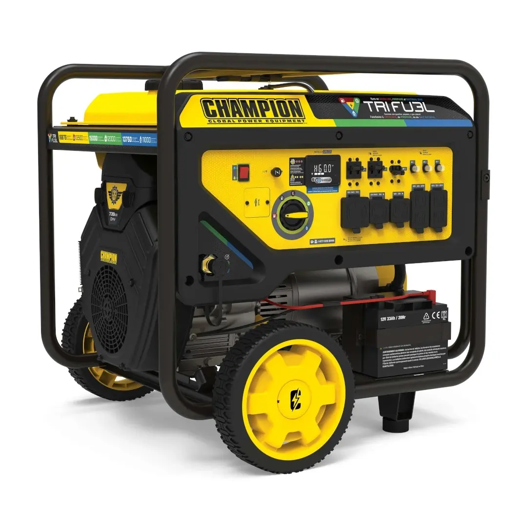 Champion 13500 Watt Generator Tri Fuel Electric Start with CO Shield | 201241