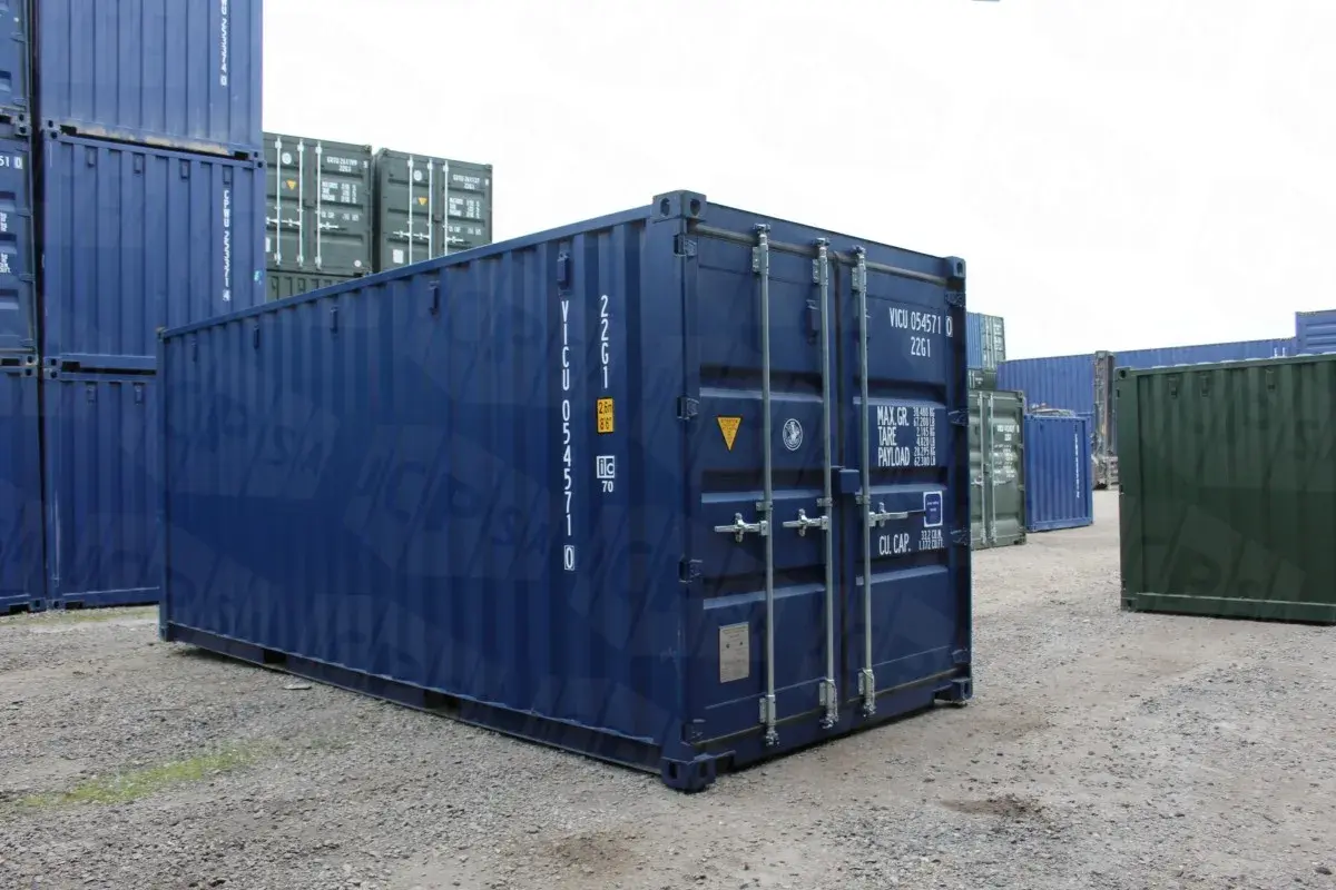 20ft x 8ft New Shipping Container (Blue)