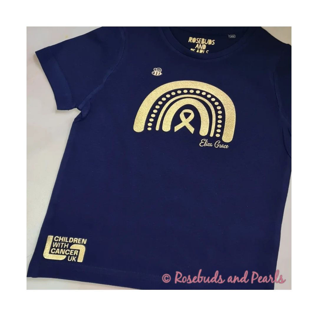 Charity Rainbow T-shirt, Children with Cancer UK