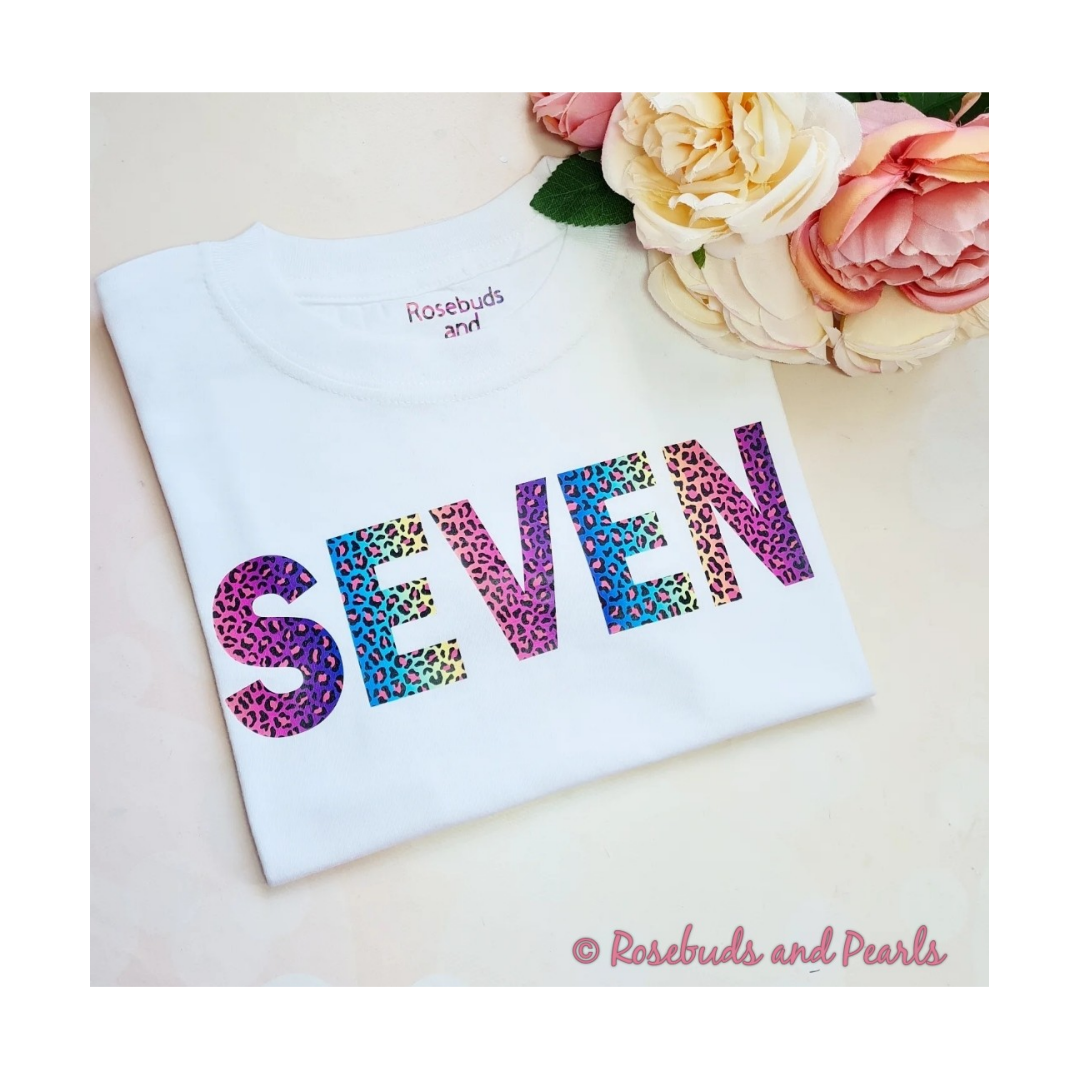 Birthday Number T-shirt Kids
