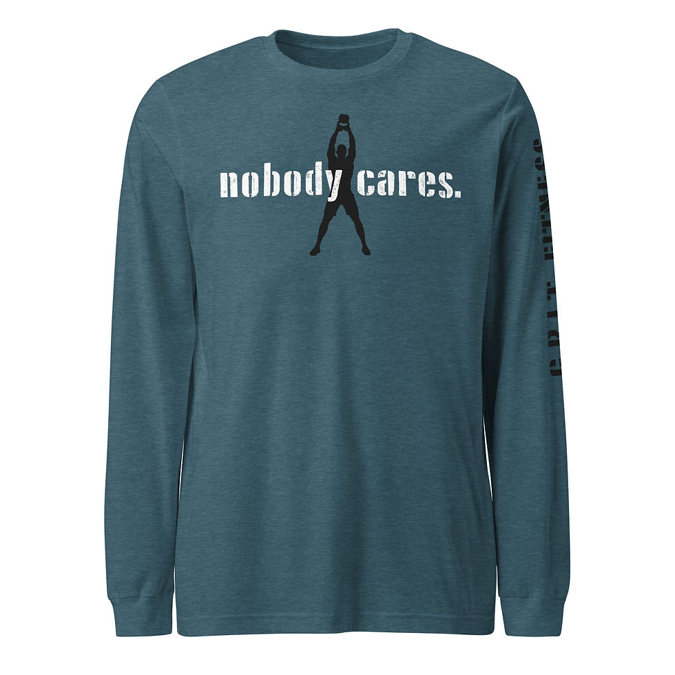 Thumbnail: 'nobody cares' Unisex Long Sleeve Tee
