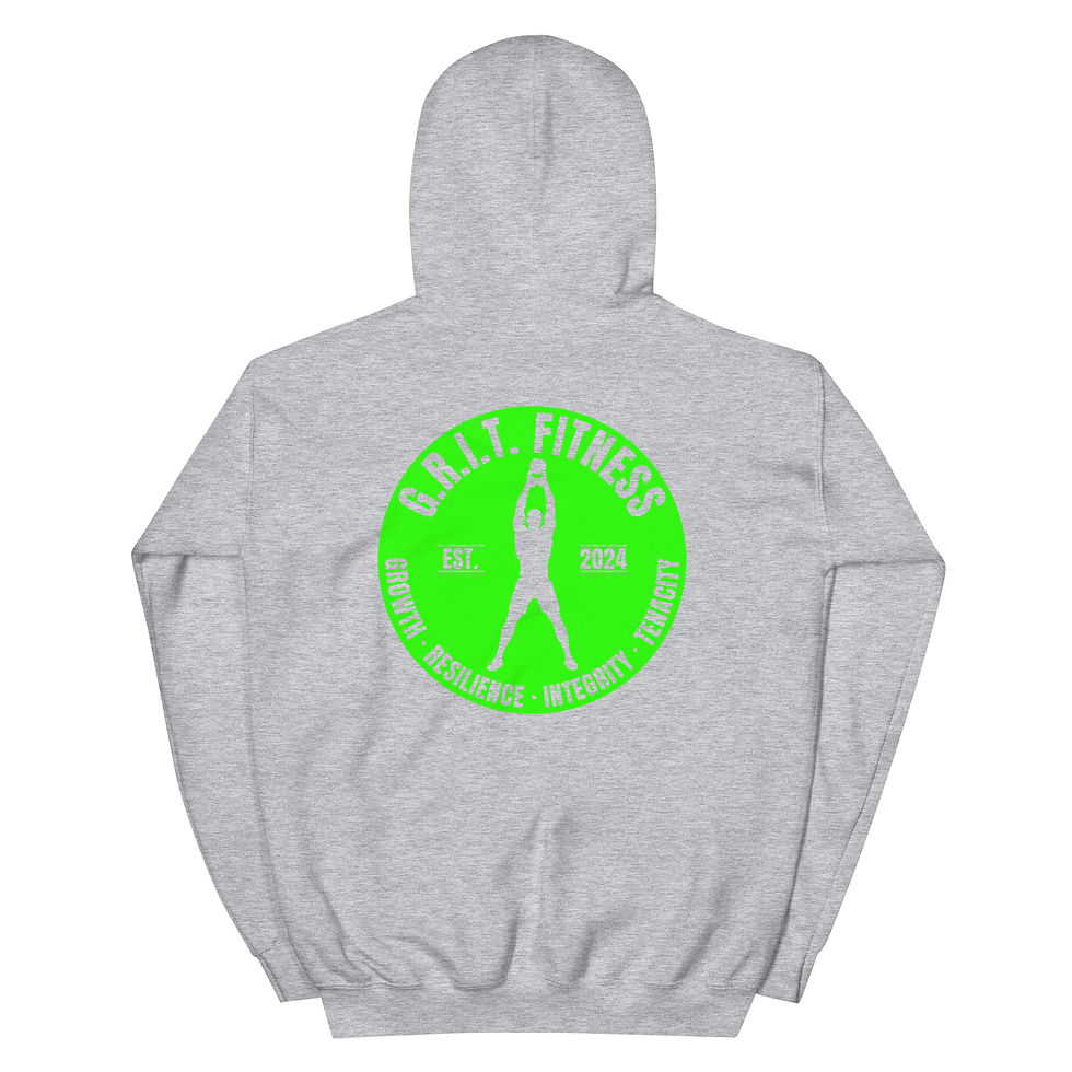 Thumbnail: Green Logo Punchout Unisex Hoodie