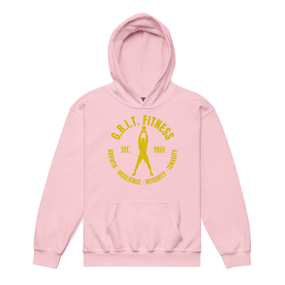 Thumbnail: Youth Gold Logo Punchout heavy blend hoodie