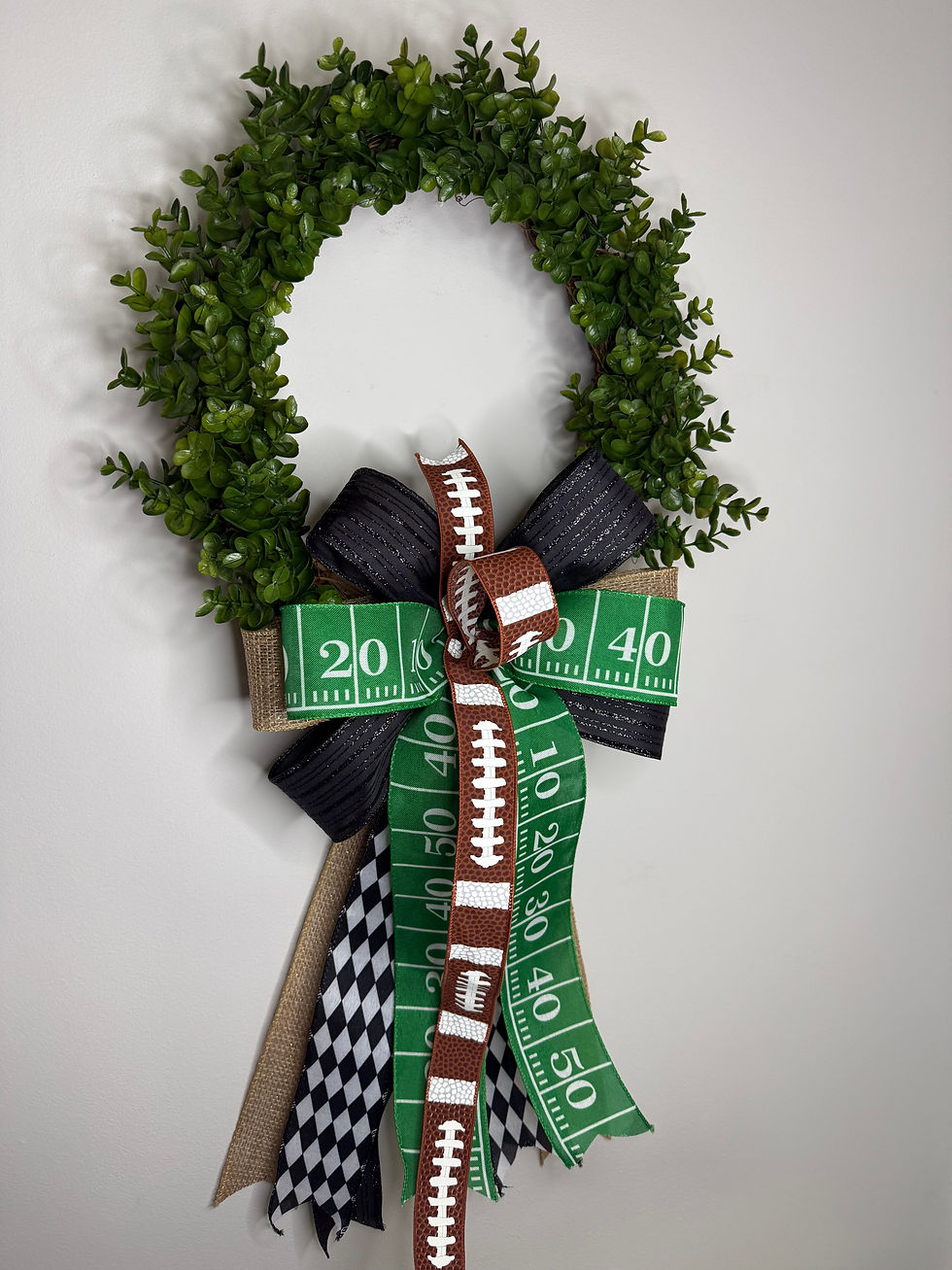 Thumbnail: Boxwood Football Wreath l 