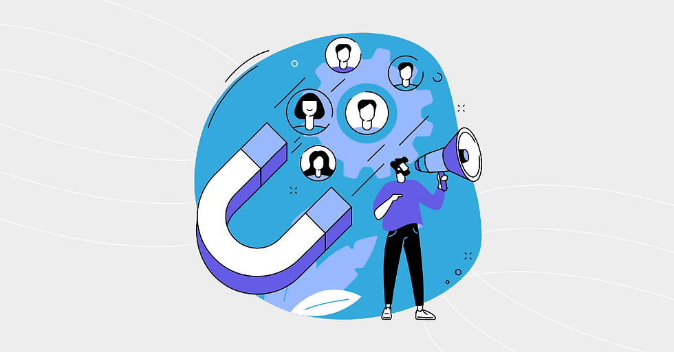 imagem ilustrando o que seria uma atratividade de clientes para o imbound marketing
