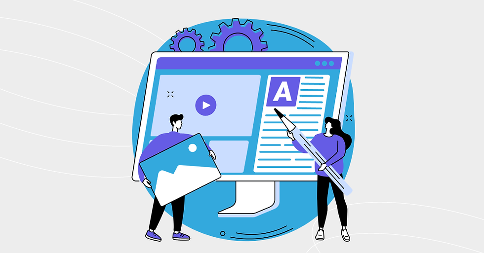 Imagem ilustrando como seria a organização de um Marketing de conteúdo