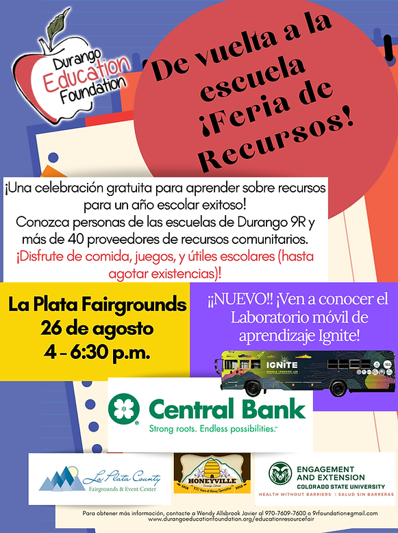 DEF Back to School Resource Fair Ignite English (Spanish).png