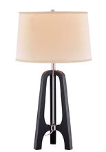Arc Table Lamp Satin Nickel_Ebony 8065-09-502 SH7962 White Linen Shade.jpg